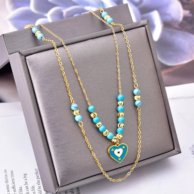 Aqua Amour Necklace