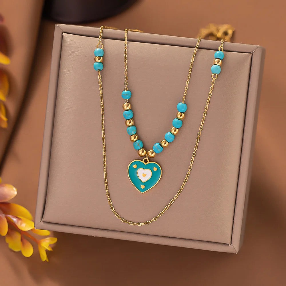 Aqua Amour Necklace