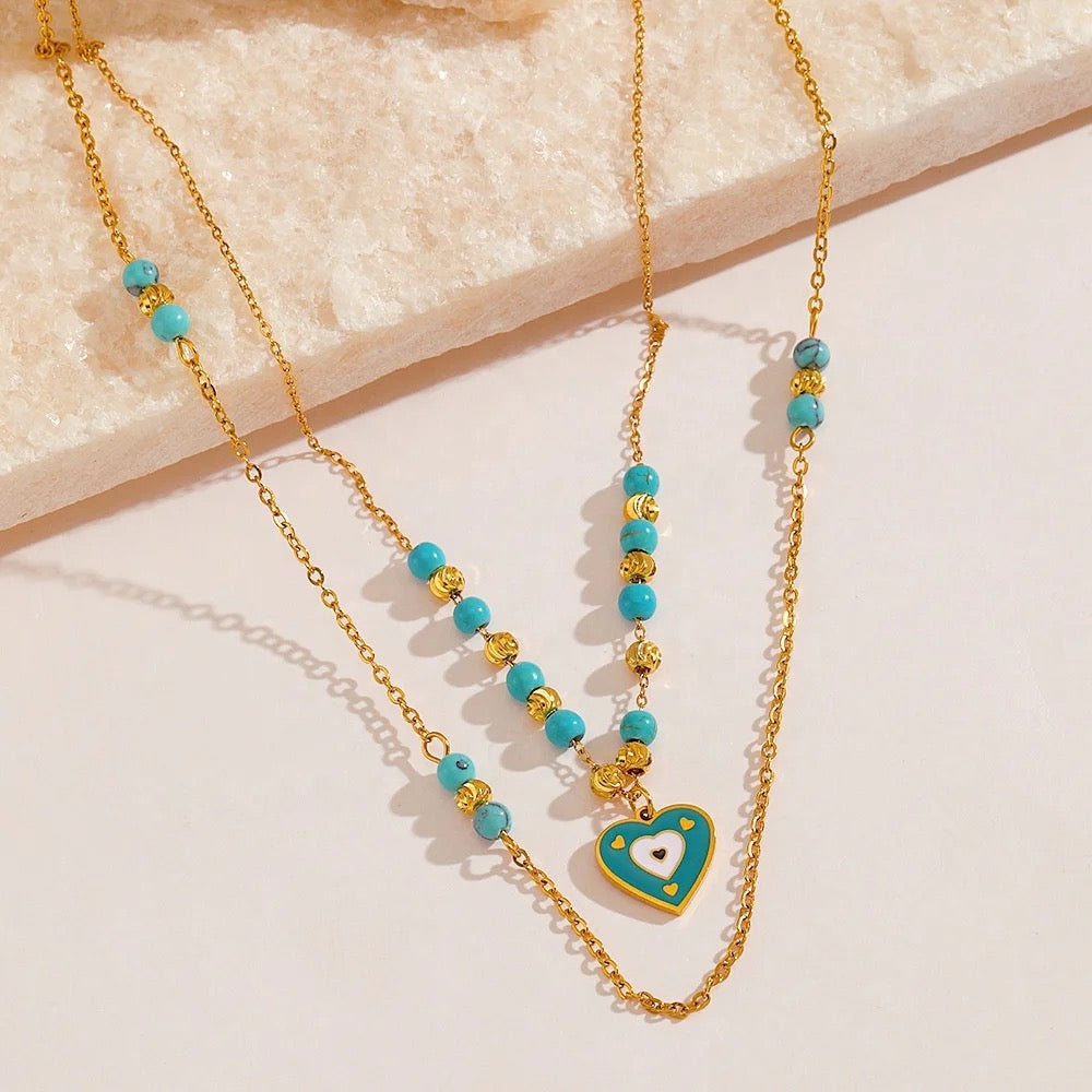 Aqua Amour Necklace