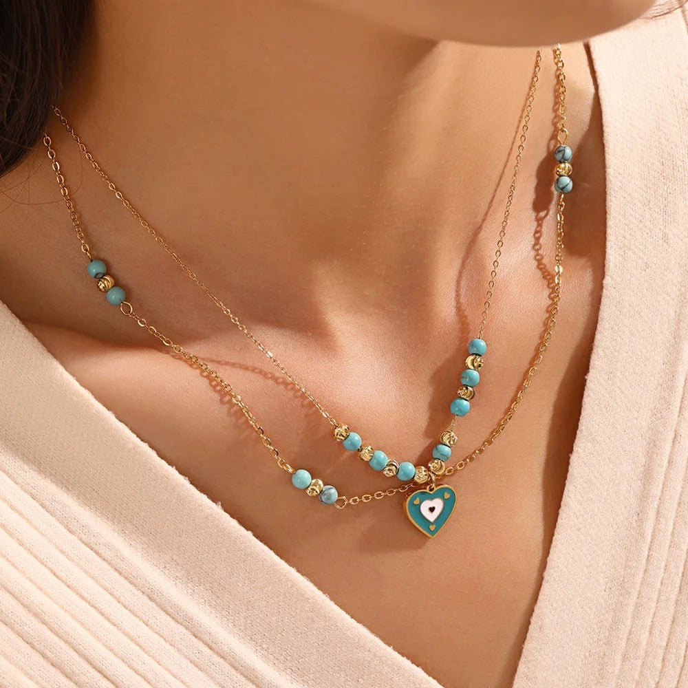 Aqua Amour Necklace