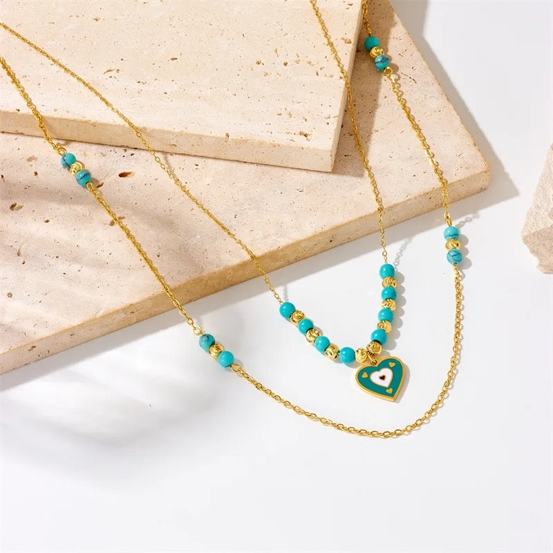 Aqua Amour Necklace