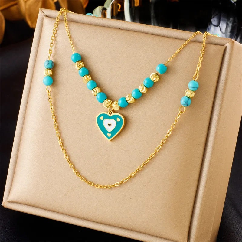 Aqua Amour Necklace