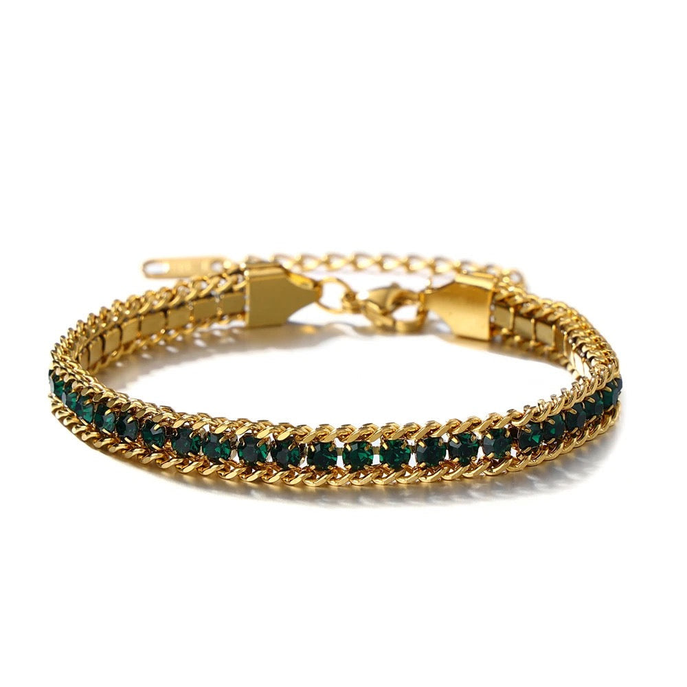 Lumina Helix Bracelet In Green