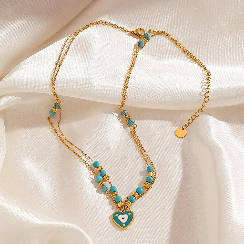 Aqua Amour Necklace