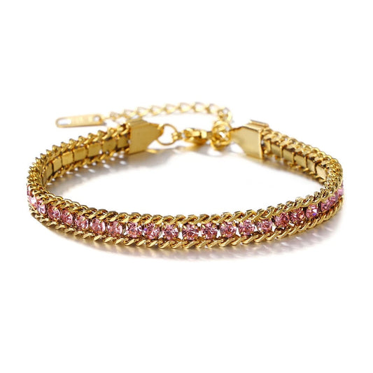 Lumina Helix Bracelet In Pink