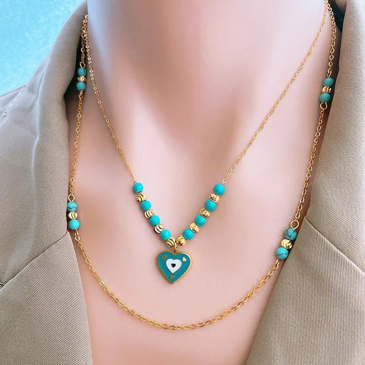 Aqua Amour Necklace